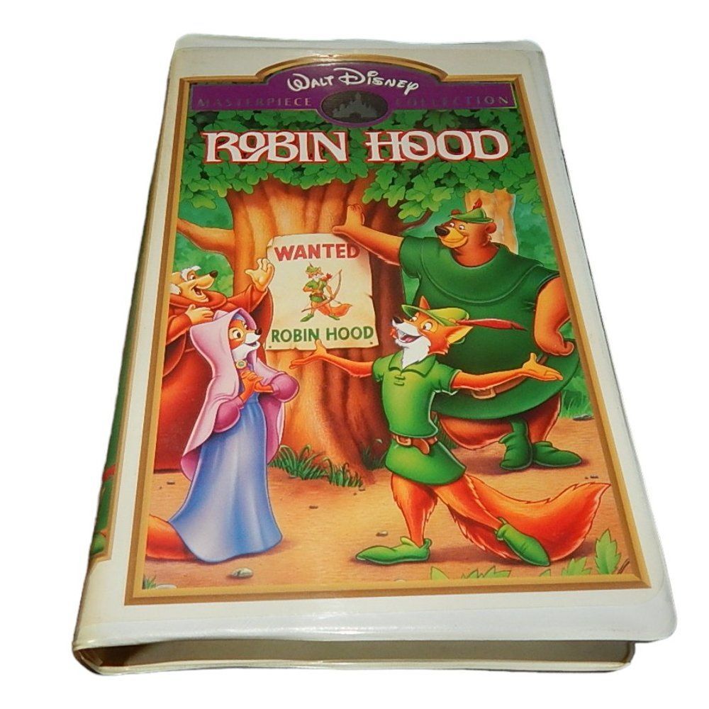 WALT DISNEY MASTERPIECE COLLECTION ROBIN HOOD VHS in original clamshell case